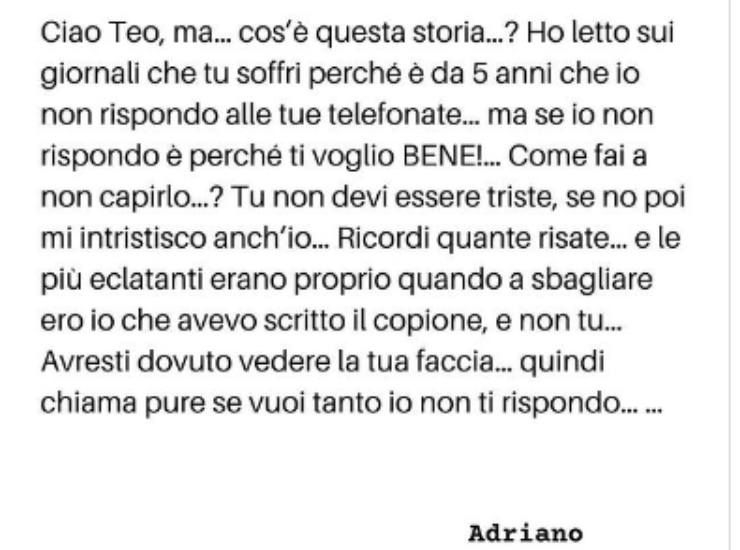 adriano Celentano asfalta teo teocoli